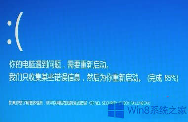 Win8.1藍(lán)屏提示KERNEL SESURTY CHECK FAILURE的修復(fù)方法