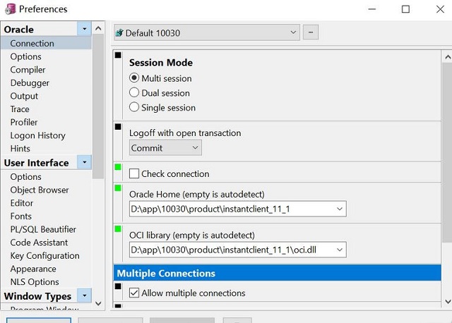 Win10ϵ�yPLSQLDeveloper�o���B��Oracle11g�Ľ�Q����