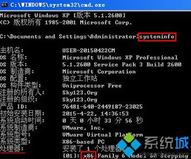 ݔ�롰systeminfo��